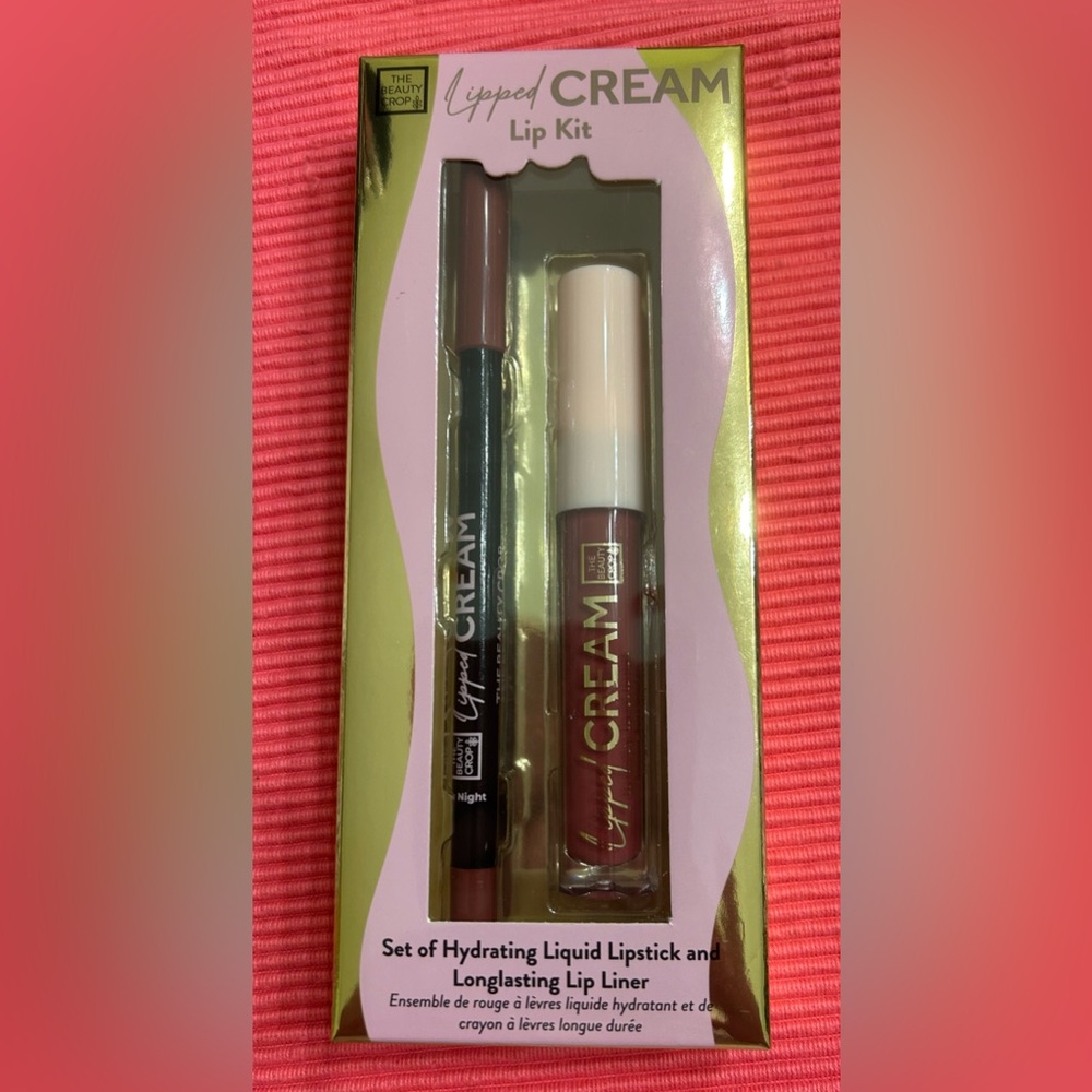 NIB - The Beauty Crop Lipped Cream Lip Kit in Date Night  Shade 0.09 Fl Oz.
